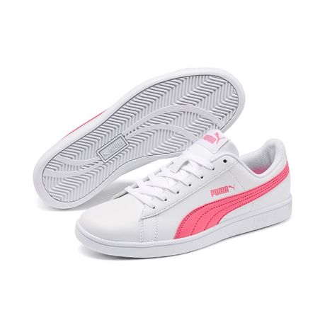 puma shoes white pink