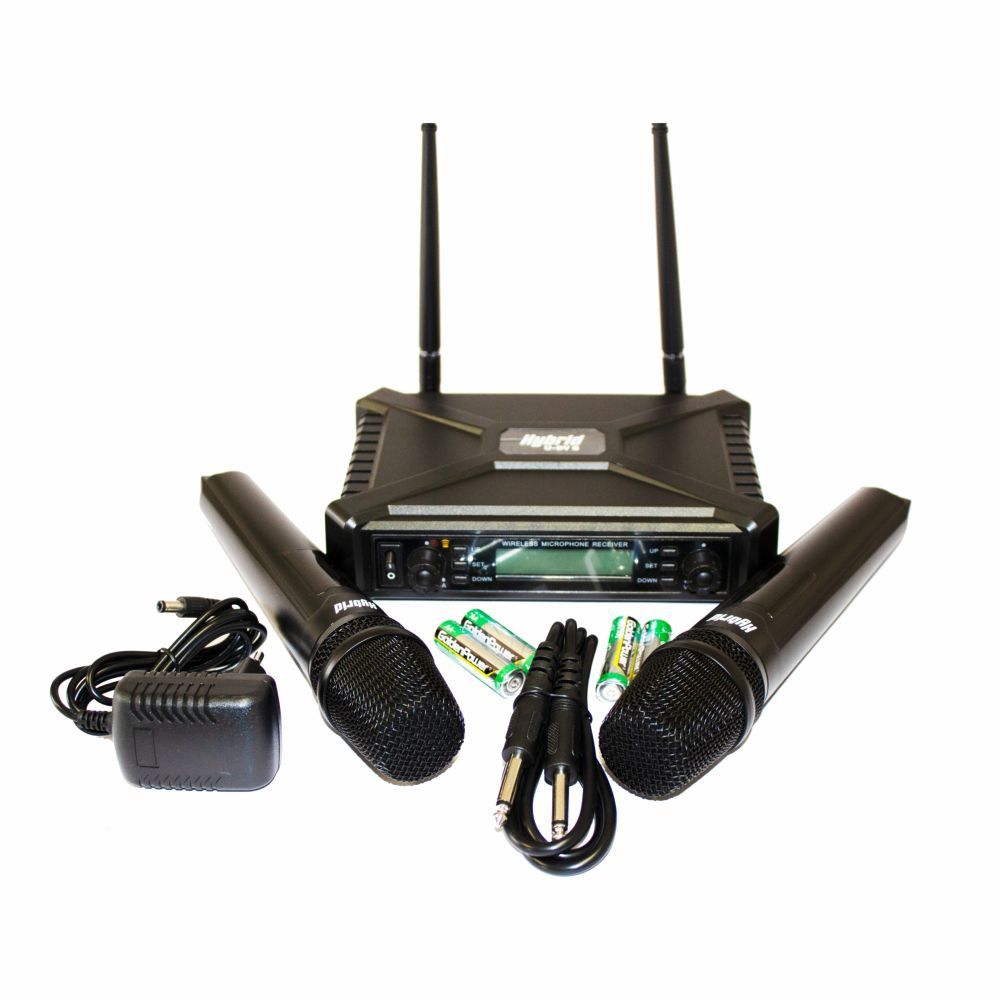 Hybrid MICHYB070 Wireless Microphone Dual Handheld Fixed Frequency
