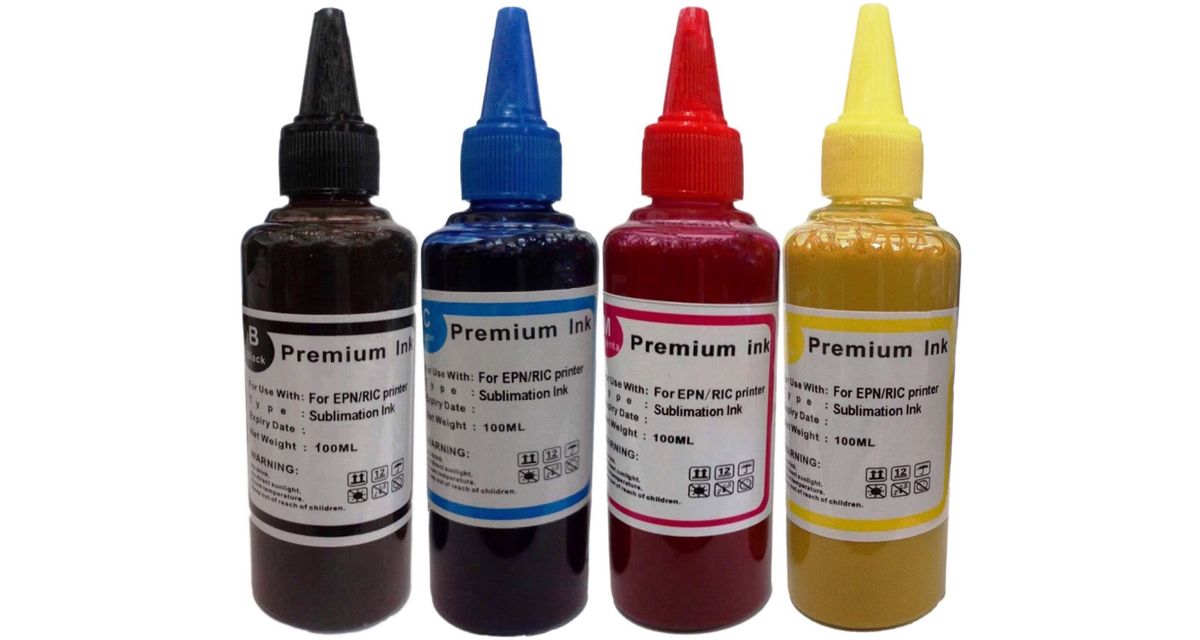 INKWAREHOUSE Sublimation Dye Ink Bottles B/C/M/Y - 100ML, Shop Today. Get  it Tomorrow!