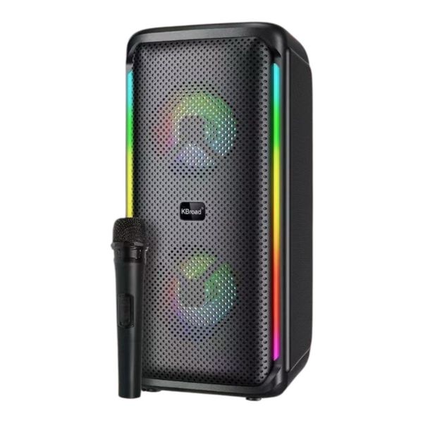 Protable RGB Light Wireless Speaker with Microphone KTS-1972