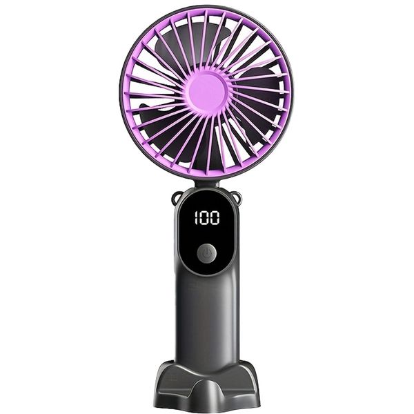 Mini Portable USB Fan With 6 Speeds, Digital Display