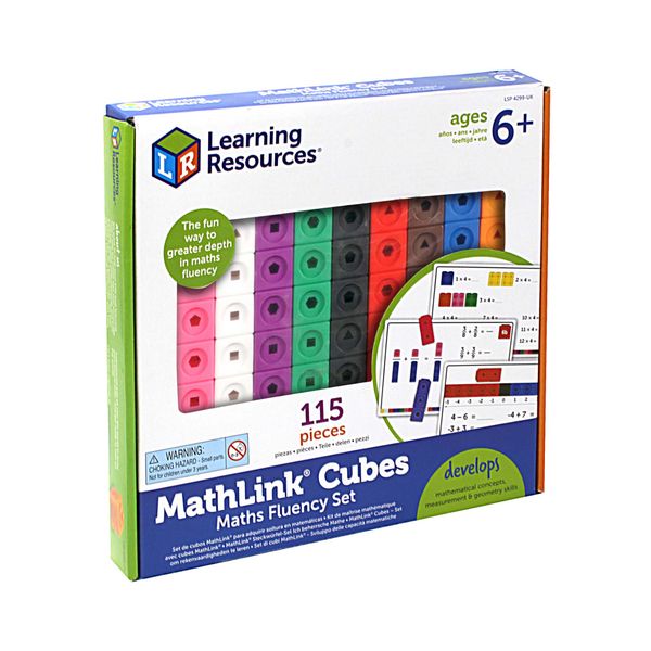 Learning Resources Mathlink Cubes Maths Fluency Set with Activity Cards