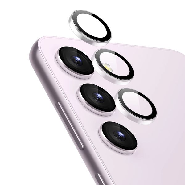 Metal Ring Camera Lens Tempered Glass Lens Protector for Samsung S23