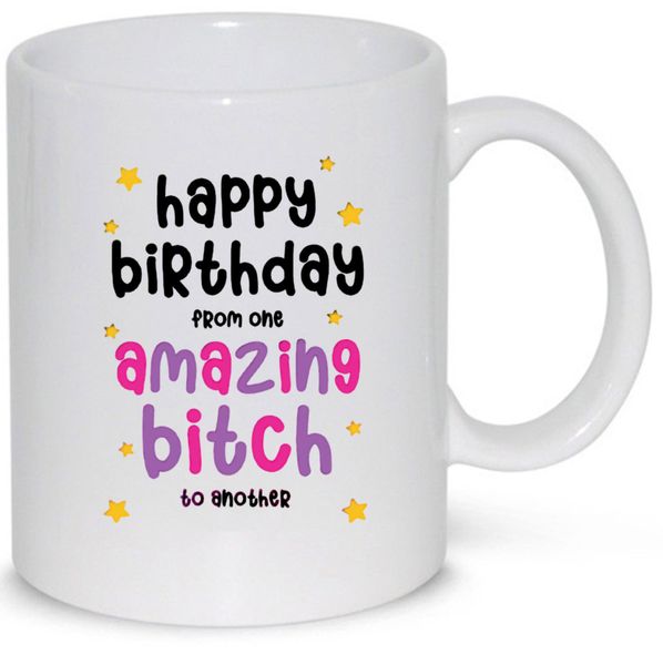 From One Amazing Bitch To Another Birthday Gift 11Oz Premium Coffee Mug