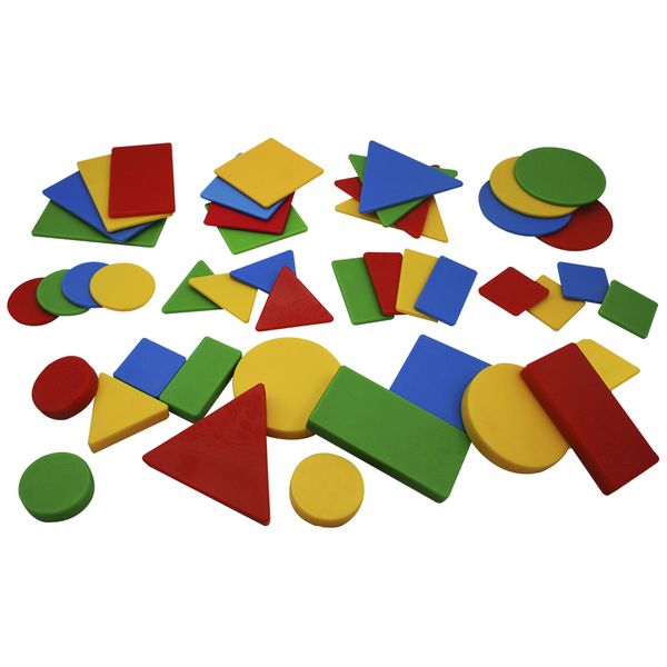 Greenbean Attribute Blocks: 32 Pieces