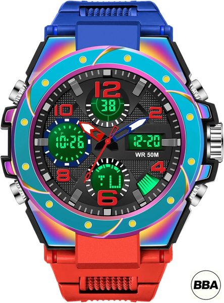 BBA-Men's Tactical Outdoor Waterproof Digital Sports Military Watch
