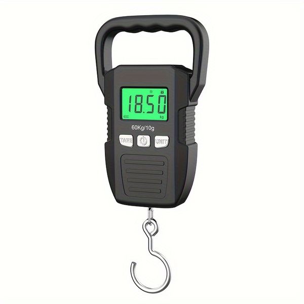 60kg / 132Lb Digital Fish Scale with Electronic Luggage Balance Fishing