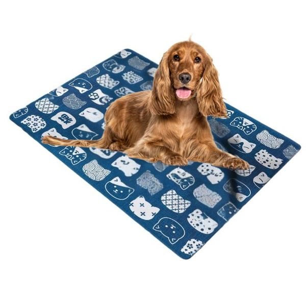 Breathable Ice Silk Pet Cooling Mat - Heat Dissipating Thermal Bed - XL