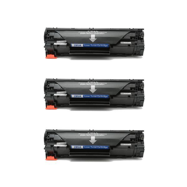 Inksaver HP CE285A / 285A / 85A Pack of 3 Compatible Black Toners