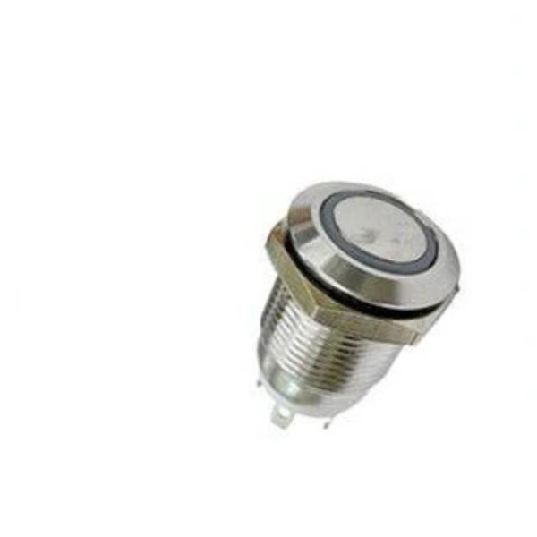 AVP12F-M1SCB12 12mm Vandal-Proof Push Button Blue LED 12V 2A 36VDC IP65