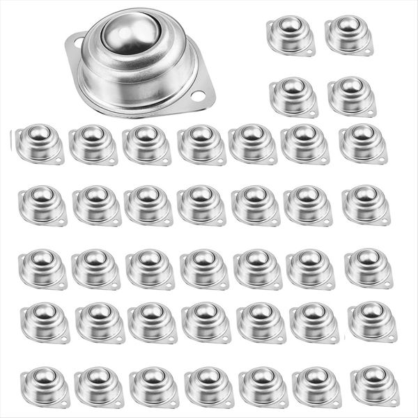 40 Pieces 1Inch Roller Ball Transfer Bearing 360 Compatible with None