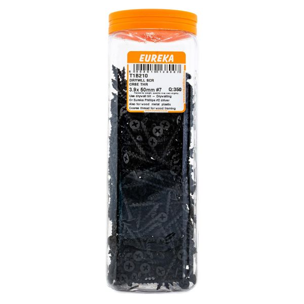 EUREKA Drywall Screw Coarse Thread 3.9 x 50mm #7 Q:350 T1B210