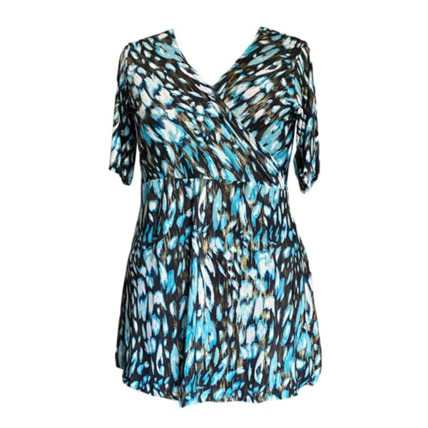 Plus Size Crossover Baby Doll Top