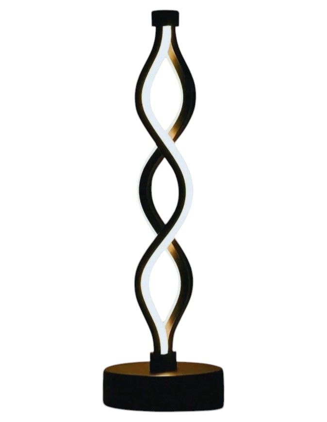 Seaweed Design LED Desk Lamp With 3-Color Ambient Light - Black