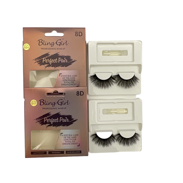 Bling Girl Perfect Pair 8D Eyelash 2 Pairs #011 &amp; #024