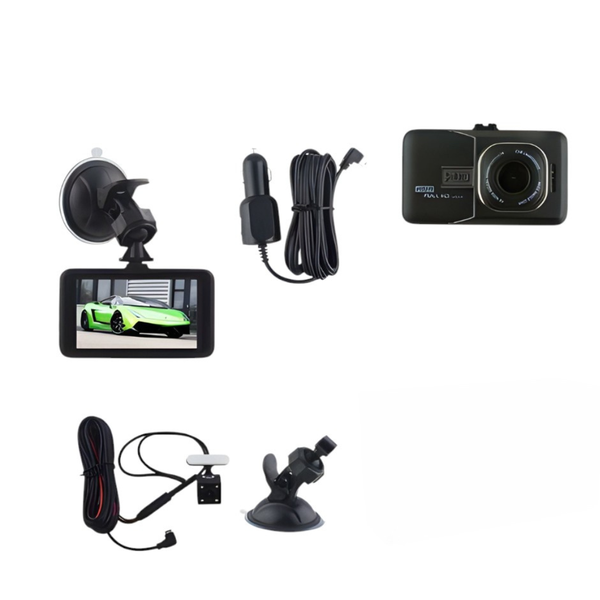 XY ACTION CAM DUAL HD06: Dual Lens Vehicle Blackbox DVR with HD Video