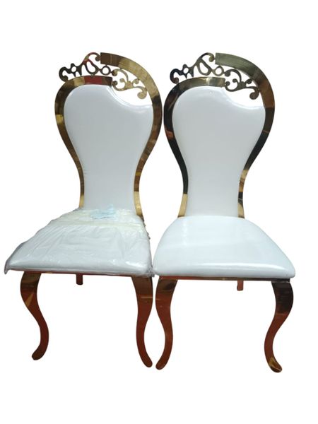 Gold Plated Dining Room Chair - Set of 2