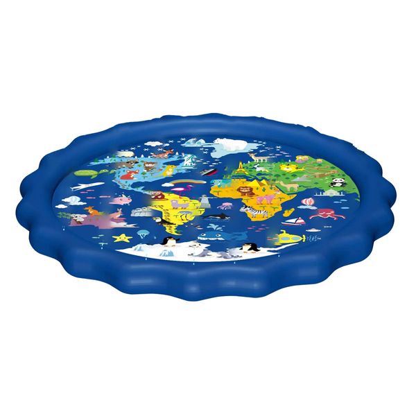 Sprinkler for Kids, Splash Pad, and Wading Pool Navy Blue