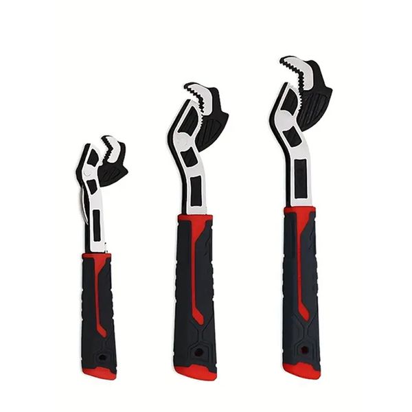 Multi-Size Adjustable Wrench Set, Suitable for Repair Applications 3-Piece