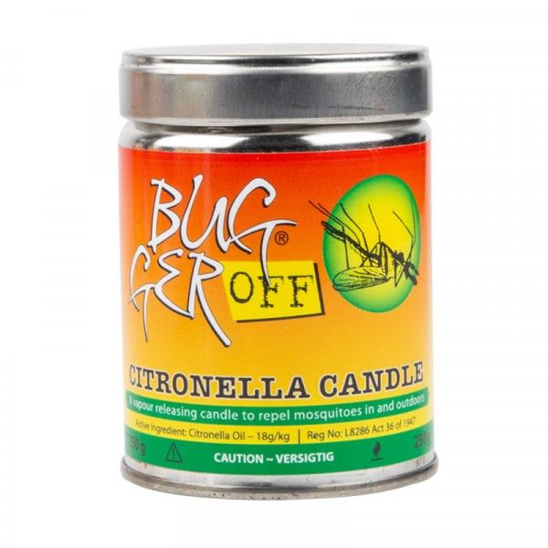 Bulk Pack 6 x Bugger Off Long Burning 35 Hours Citronella Candle
