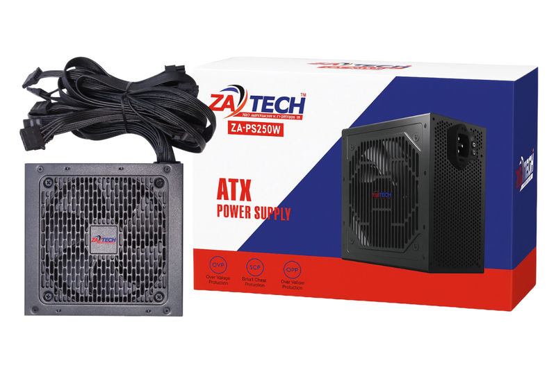ZATECH 250W ATX Power Supply for Desktop Computer