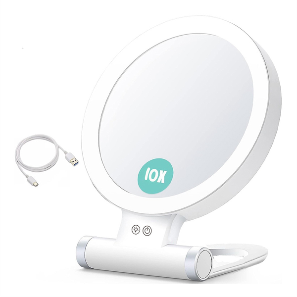 10X Magnifying Makeup Mirror With Lights And Magnification