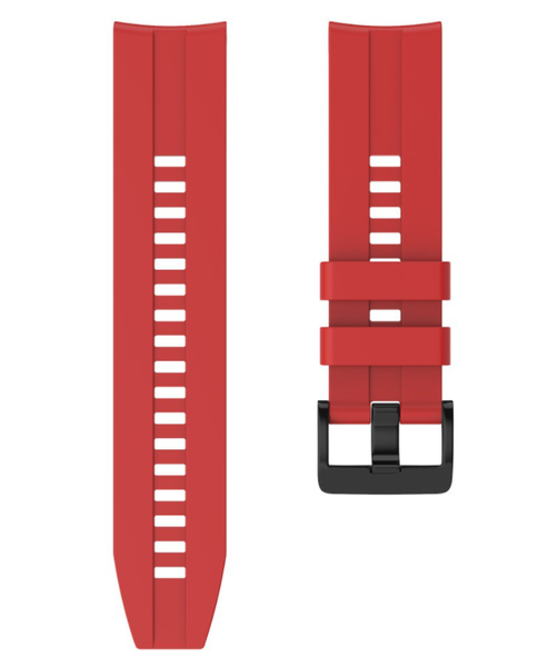 Silicone Strap Compatible with Huawei GT (46mm) - Red