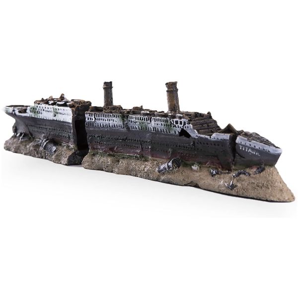 Sunken Titanic Fish Tank/Aquarium Resin Ornament
