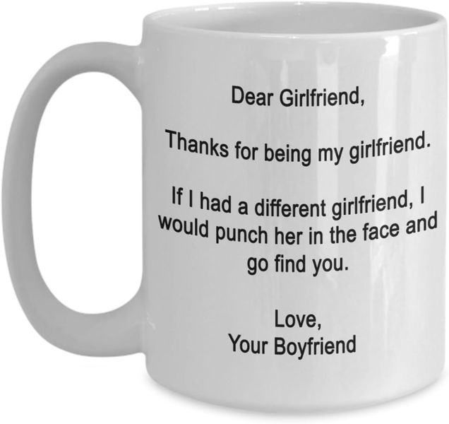 Thanks for being my girlfriend - Valentines - Relationship mug