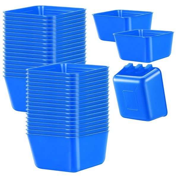 10Piece Pet Cage Cups Chicken Feeder Waterer 16oz for Birds Bunny Cage