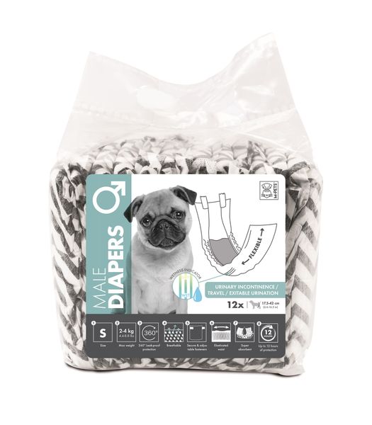 M-Pets Male Dog Diapers - Small