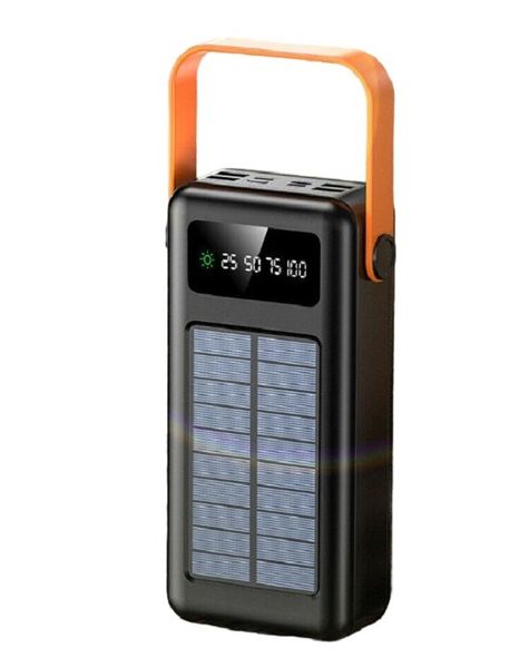 50000Mah Solar Powered Power Bank With Four USB Port- SD