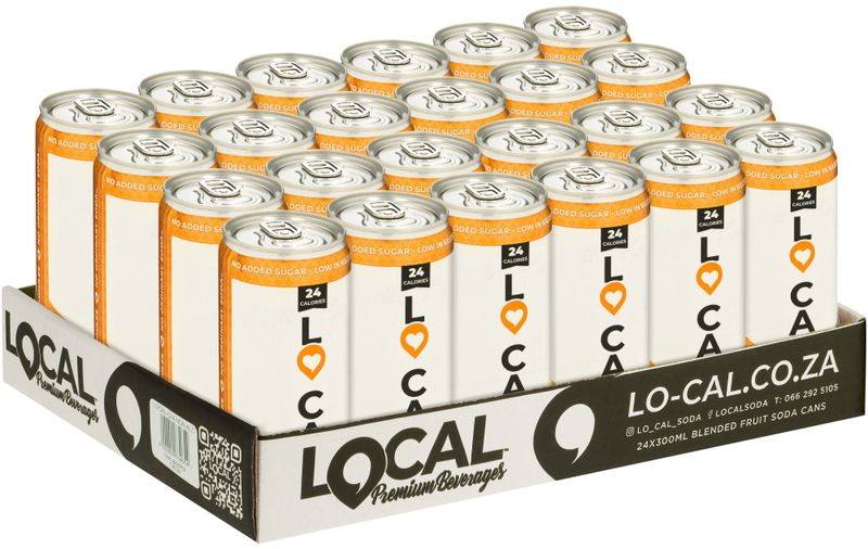 Lo Cal Orange Fruit Drink Soda 24 x 300ml