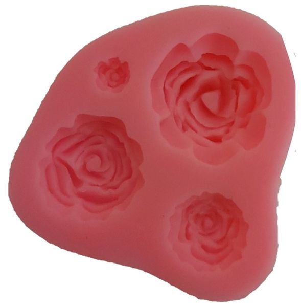 Rose Cupcake Topper Mould