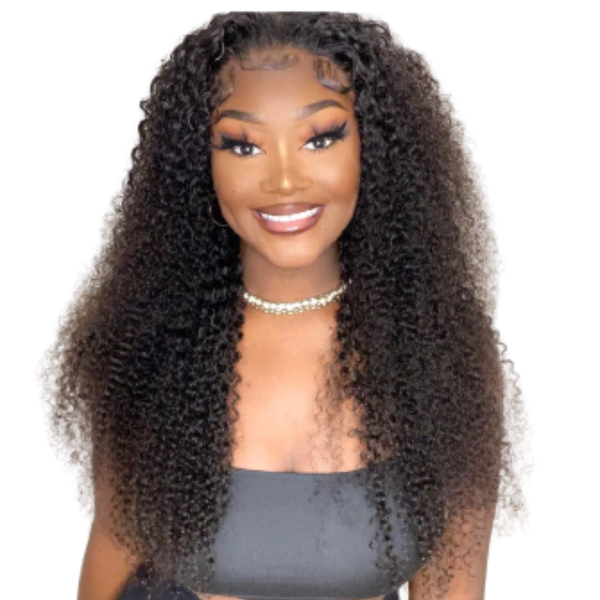 Full Frontal Brazilian Kinky Curly Wig.