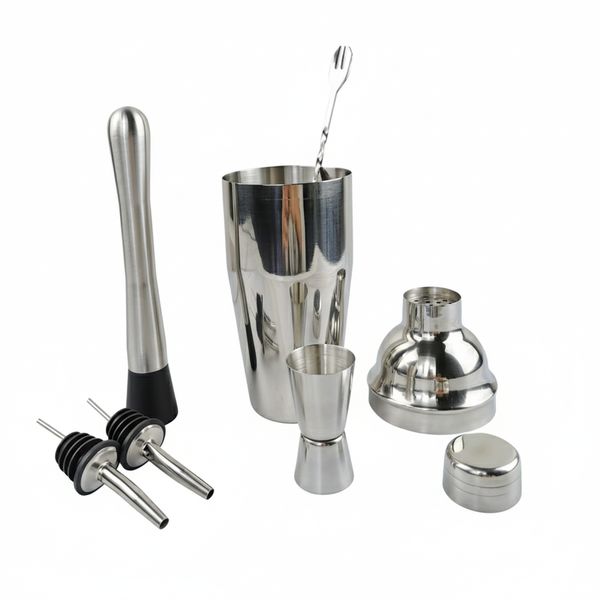 Stainless Steel Cocktail Making Essential 6-Piece Set