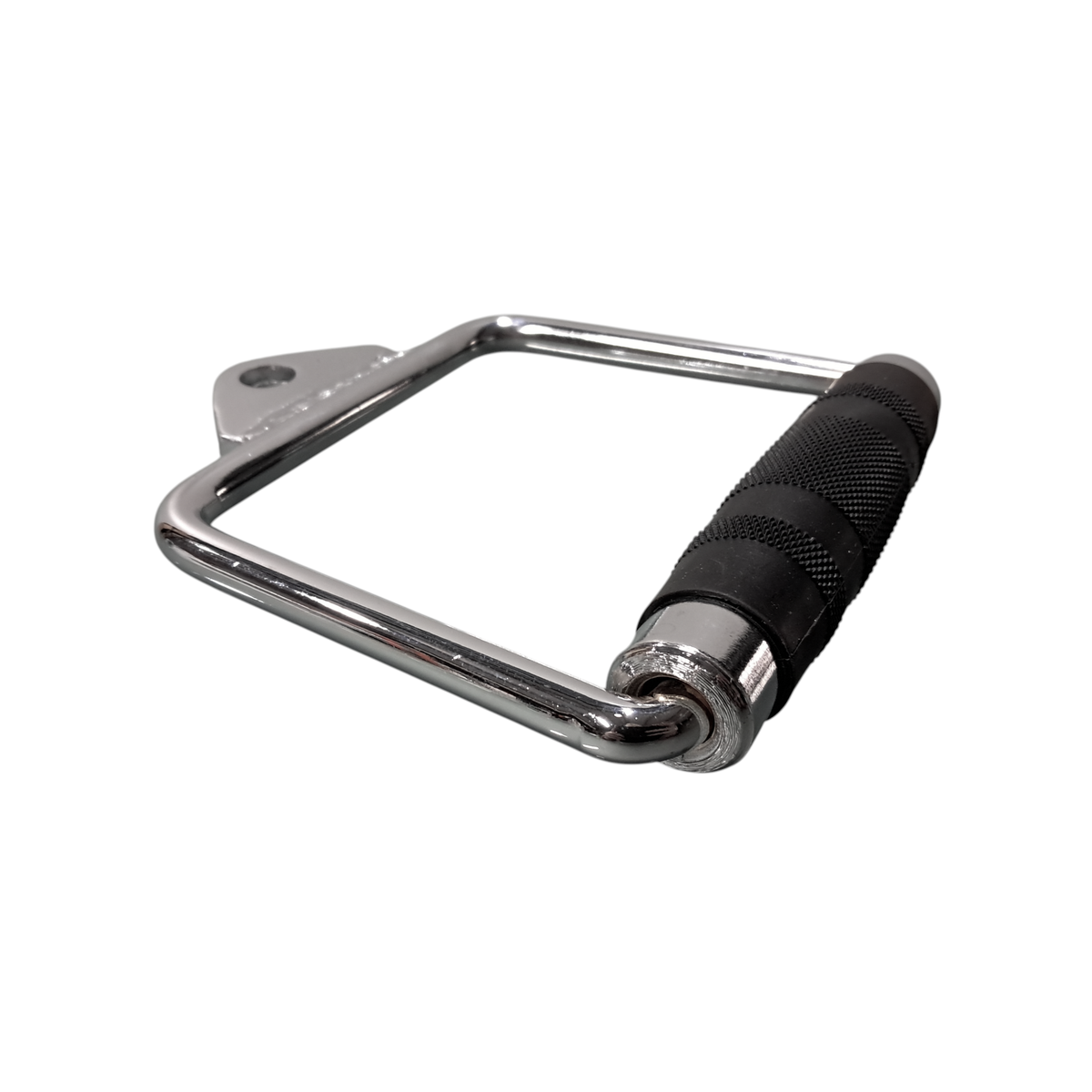Single D-Handle Cable Attachment - Chrome with Handgrips