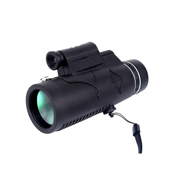 50x60 Waterproof Dual Focus Monocular Telescope with Compass &amp; Triop Optic
