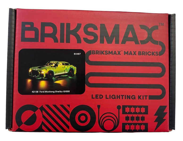 Briksmax Light Set For Lego 42138 Ford Mustang Shelby GT500