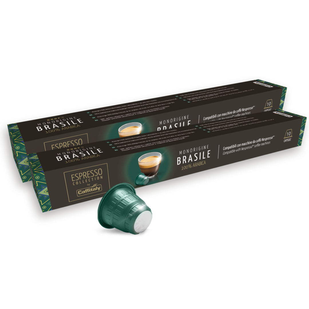 Caffitaly Brasile Nespresso Compatible 20 Capsules Buy Online