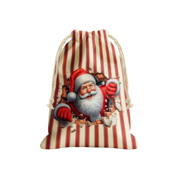 Santas Little Helpers Stripes Gift Bag (Set of 3)