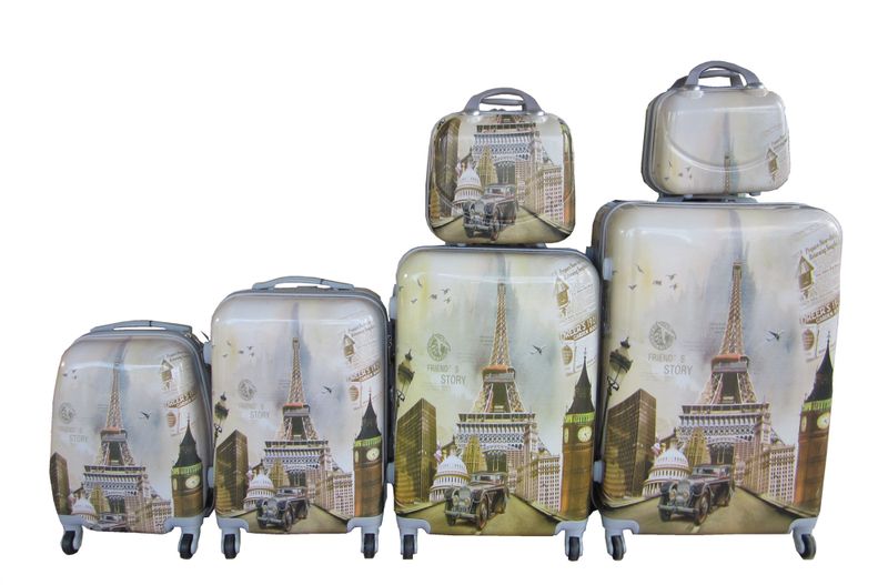 Luxury PC Travel Luggage - 6 Piece