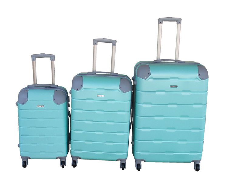 Begin Again ABS Hard Shell Spinner Wheels &amp; Lock Luggage Set - 3-Piece - Green