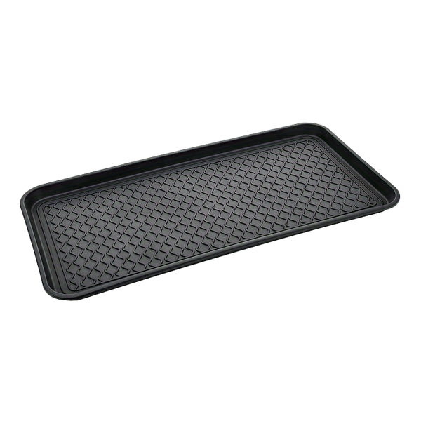 Versatile Storage Tray Plastic Boot Tray Pet Food Tray 75x38x3cm - Black