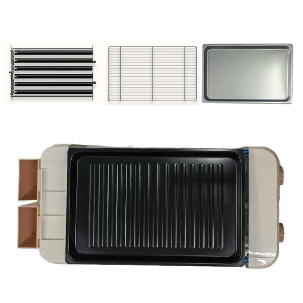 3-In-1 Grill And Frying Machine, Sausage Grill, Electric Barbecue Grill
