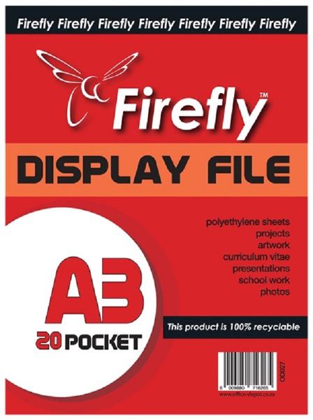 Firefly Pocket File 20 Page A3 (Display Book)