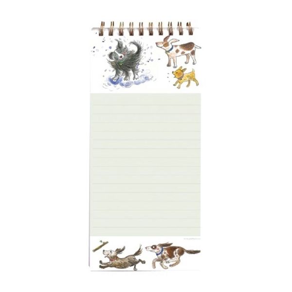 Magnetic Shopping List Pad Happy Dogs