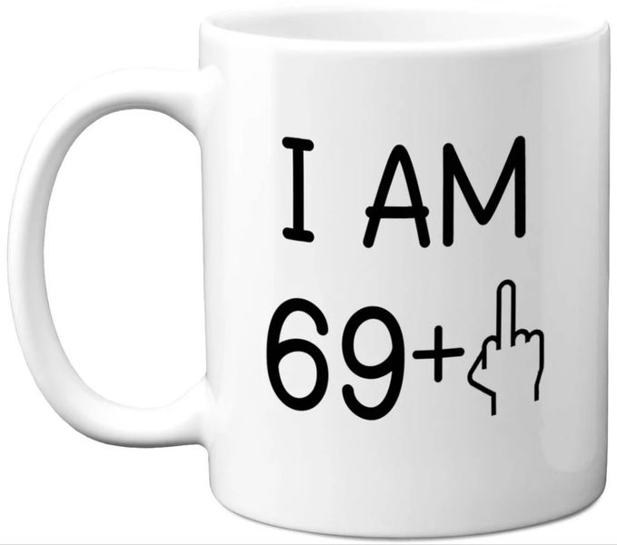 70th Birthday Middle Finger Birthday Christmas Gift Premium Coffee Mug