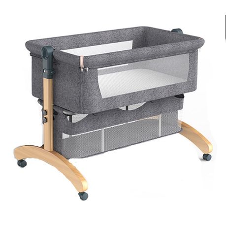 Baby Cot Bed Cradle Swing Hammock Wood Solid Crib Grey Shop Today. Get it Tomorrow takealot