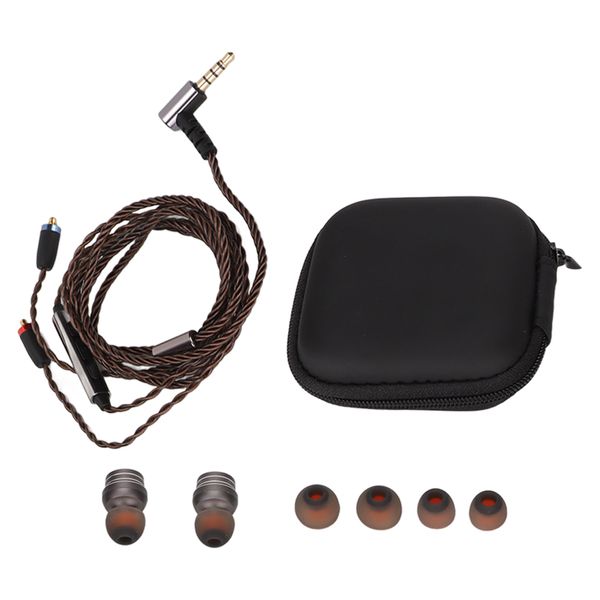 Stereo HiFi Sound Detachable Cable Noise - Isolating Wired Earbuds with Mic for Musicians &amp; Singers